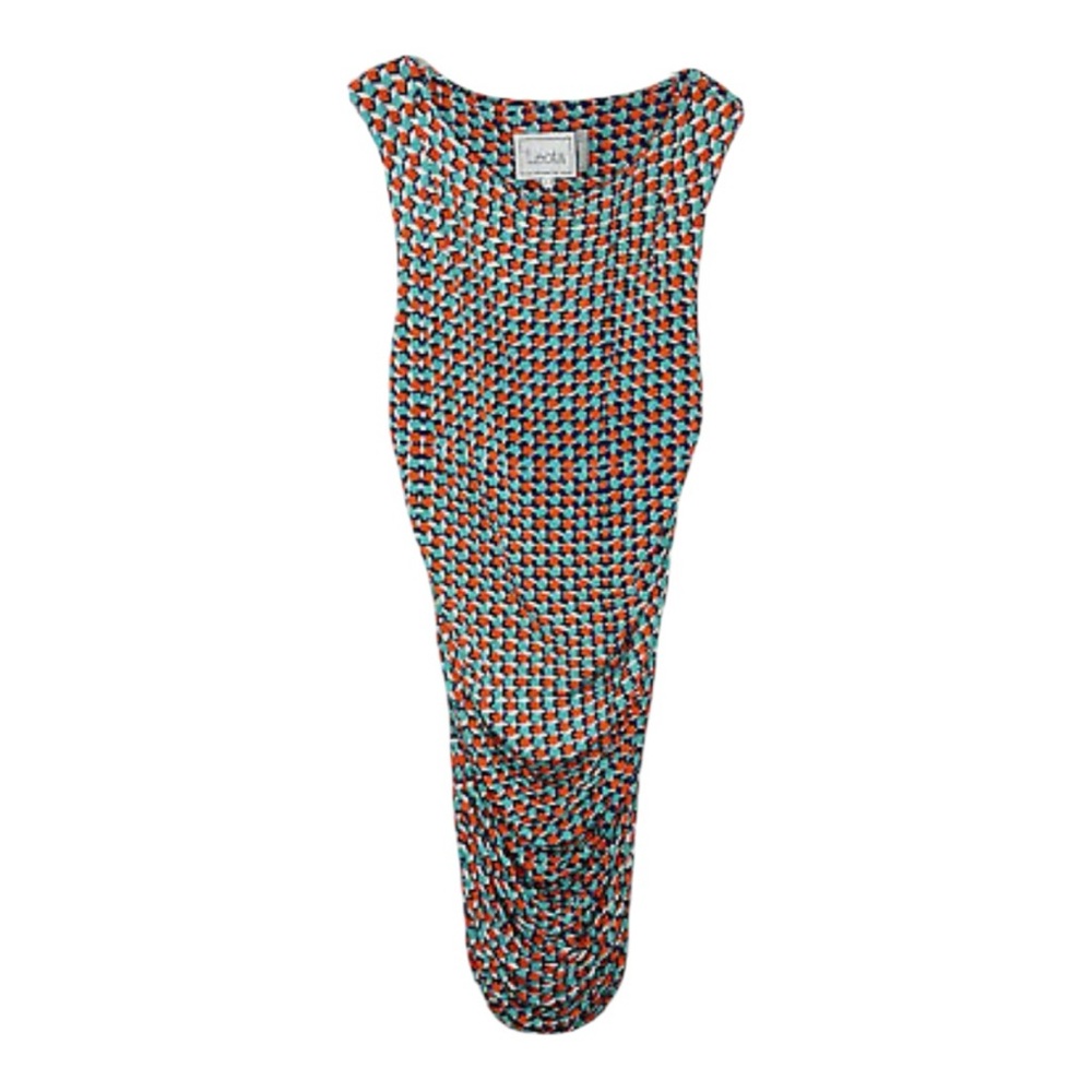 Leota Multicolor Sleeveless Geometric Dress Sz L
